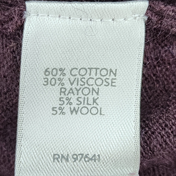 J.Jill Women's Cotton Blend Open Front Cardigan Sweater - M - Picture 5 of 5